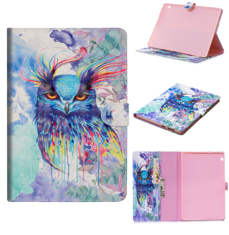 เคส Huawei MediaPad T3 10 #เคสฝาพับหนัง PU พิมพ์ลวดลาย Pattern Printing Wallet Stand