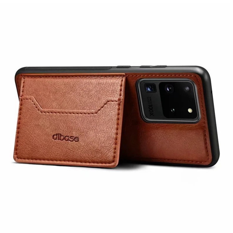 เคส Samsung Galaxy S20 Ultra / S20 Ultra 5G #เคสฝาหลัง TPU เคลือบหนัง PU Crazy Horse Leather Coated PC + TPU Hybrid