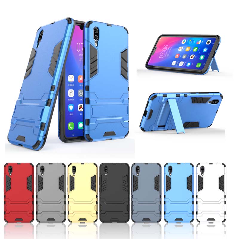 Case Vivo X21 UD #เคสฝาหลังพลาสติก ไฮบริด TPU + Kickstand