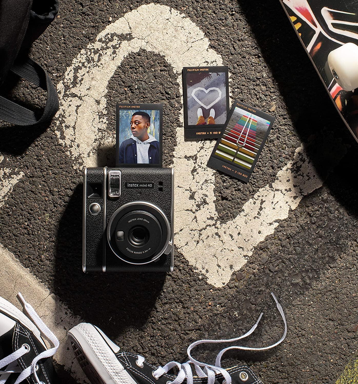 Fujifilm® Instax Mini 40 Instant Camera กล้องฟูจิ กล้องโพลาลอยด์ ฟิล์มอินสแตนท์ ฟูจิฟิล์ม กล้องฟิล์ม