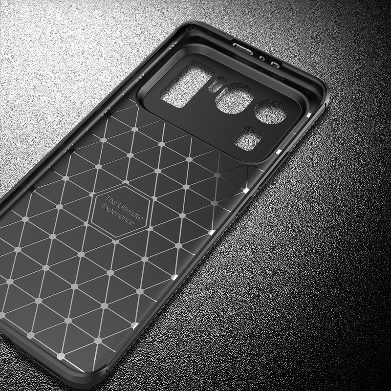 Case Xiaomi Mi 11 Ultra #เคสฝาหลังนิ่ม Carbon Fiber Anti-drop TPU Protection