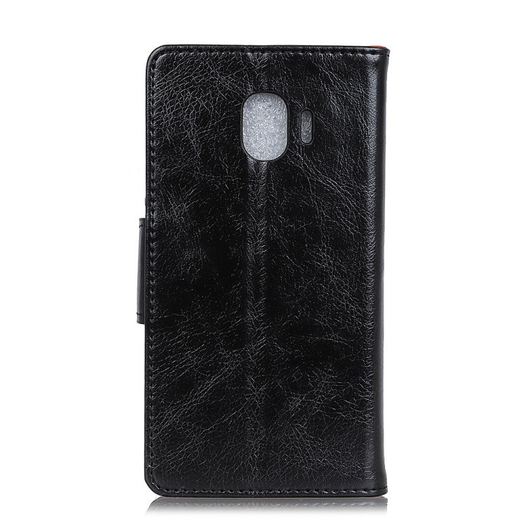 Case Samsung Galaxy J2 Pro 2018 #เคสฝาพับหนังแยกคุณภาพดี Nappa Pattern Split Leather Wallet