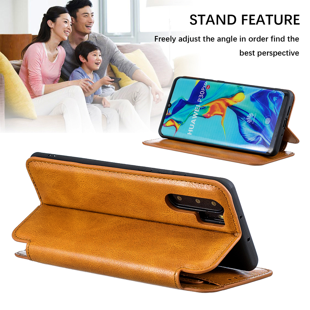 Case Huawei P30 Pro #เคสฝาพับแบบกระเป๋าสตางค์หนัง PU มีที่เก็บบัตรถอดออกได้