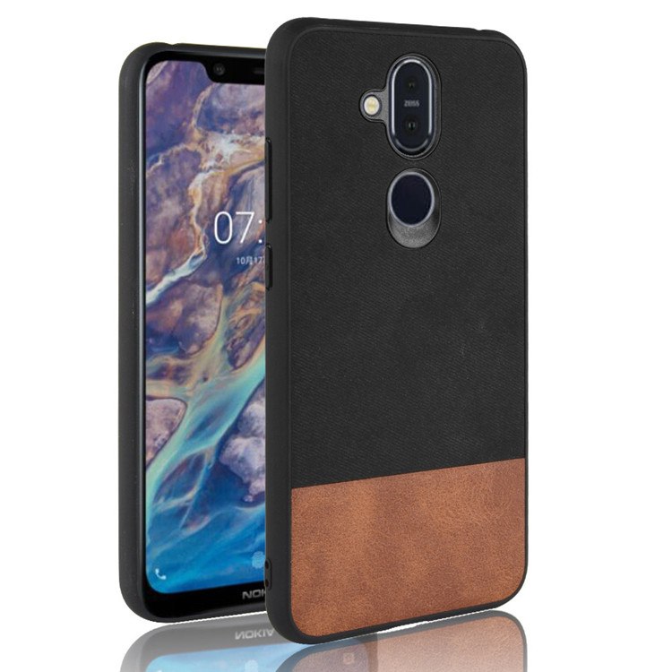 Case Nokia 8.1 / X7 #เคสฝาหลัง TPU Bi-color Splicing Coated PC + TPU Hybrid
