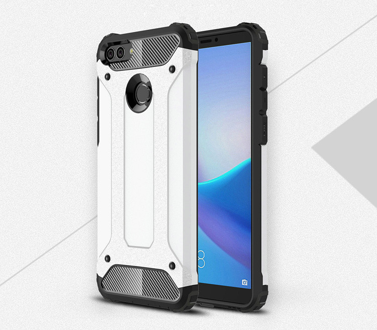 เคส Huawei Y9 (2018) #เคสฝาหลังเกราะป้องกัน ไฮบริด พลาสติก+TPU