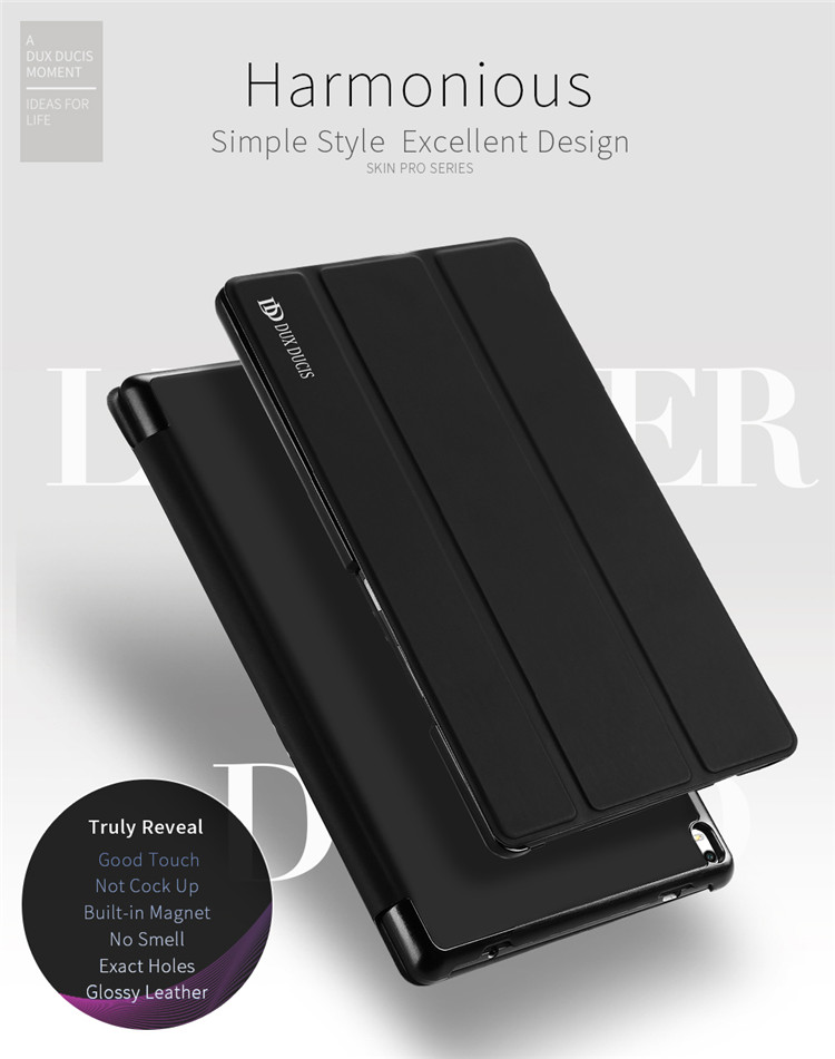 เคส Lenovo Tab 4 8 Plus #เคสหนังTri-fold DUX DUCIS Skin Pro Series ออโต้ / สลีปซิงค์