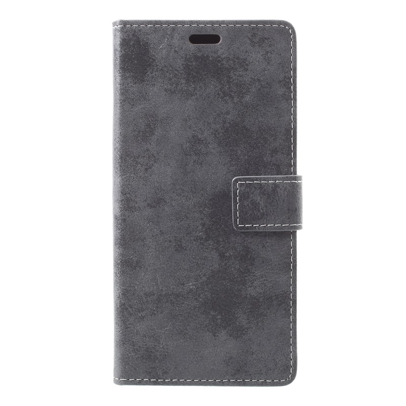 Case Samsung Galaxy Note 8 #เคสฝาพับหนัง PU สไตล์ Retro มีช่องเสียบบัตร