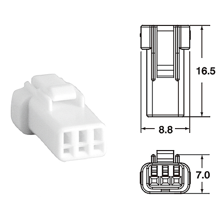 ปลั๊กต่อสายไฟ,AUTOMOTIVE CONNECTORS KST,025 JSTC JWPF SERIES SEALED 0.33sqmm