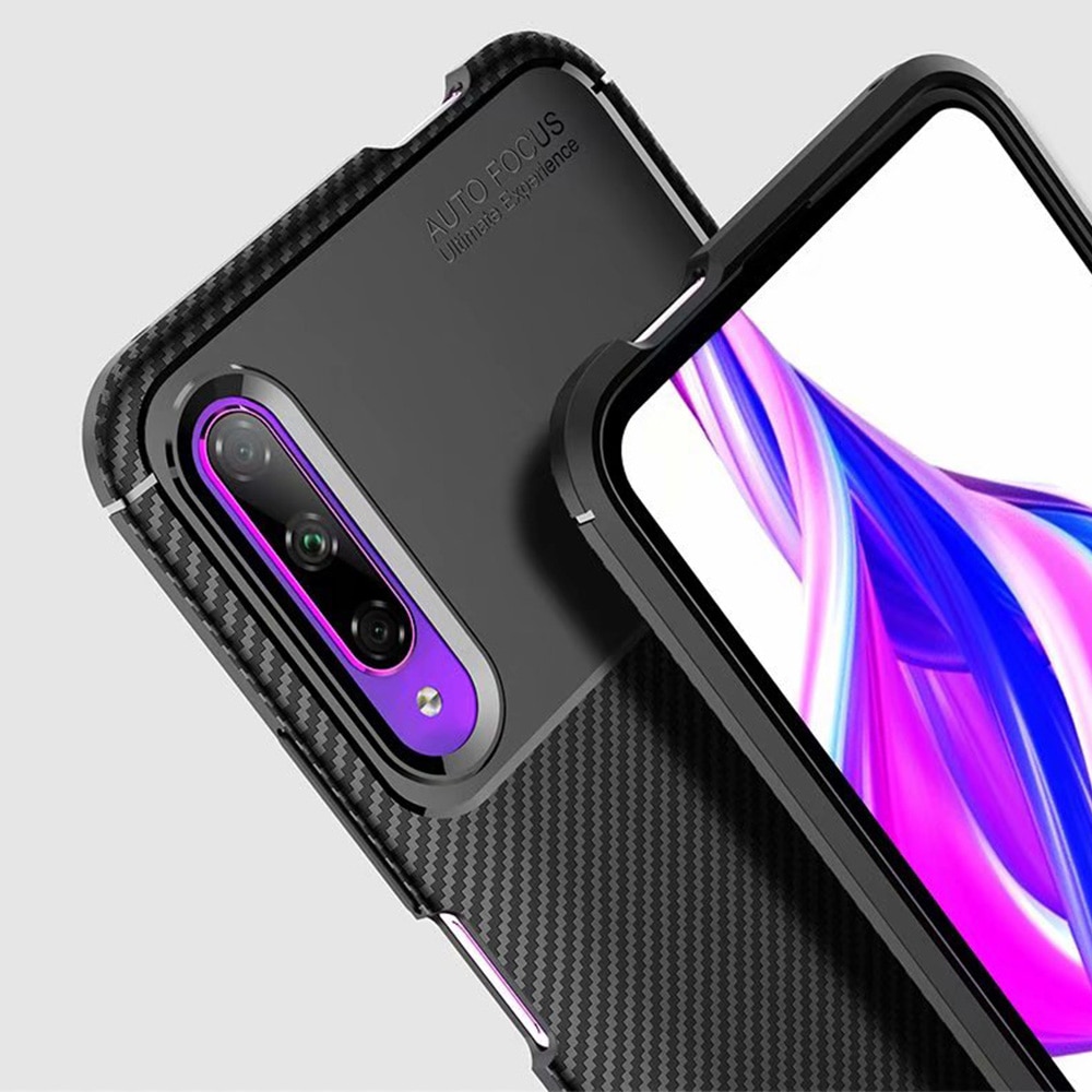 เคส Huawei Y9s #เคสฝาหลังนิ่ม Carbon Fiber Anti-drop TPU Protection