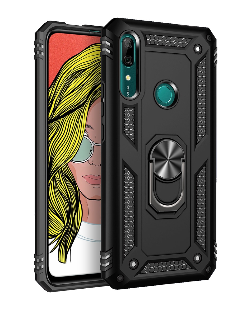 เคส Huawei Y9 Prime 2019 #เคสฝาหลัง Hybrid TPU+PC มีแหวนสวมนิ้ว