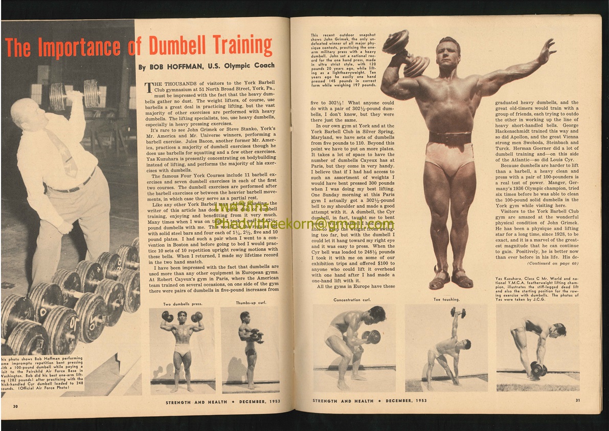 นิตยสาร Strength and Health Dec 1953