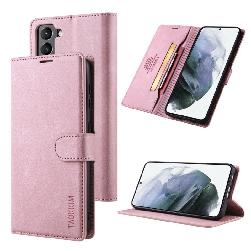 Case Samsung Galaxy S21 FE 5G #เคสฝาพับหนัง PU แบบกระเป๋าสตางค์ PU Retro Matte Leather Wallet
