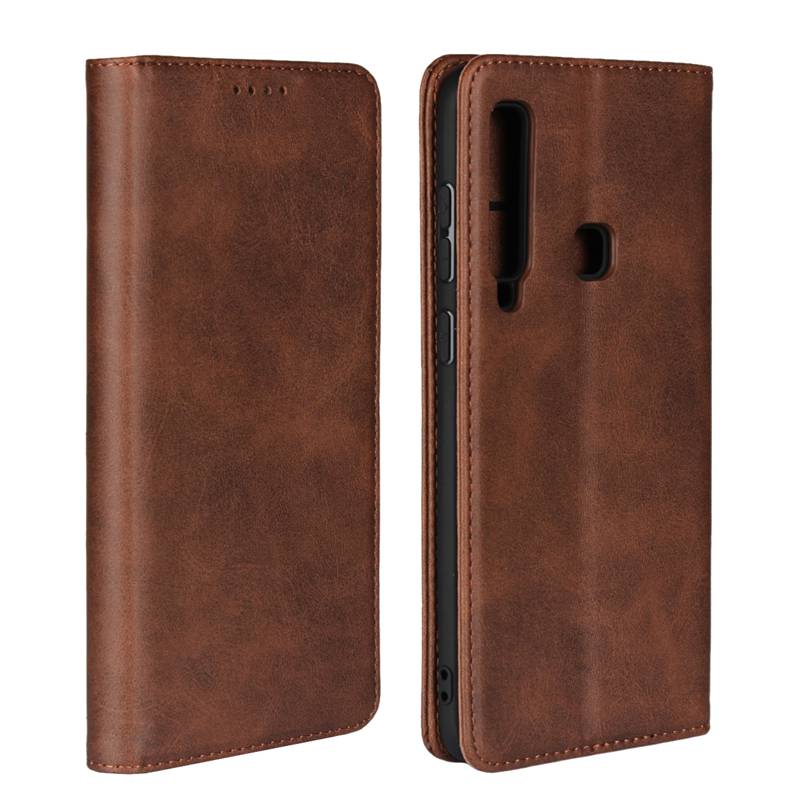 Case Samsung Galaxy A9 (2018) #เคสฝาพับหนัง PU มีช่องใส่บัตร Auto-absorbed Leather Wallet