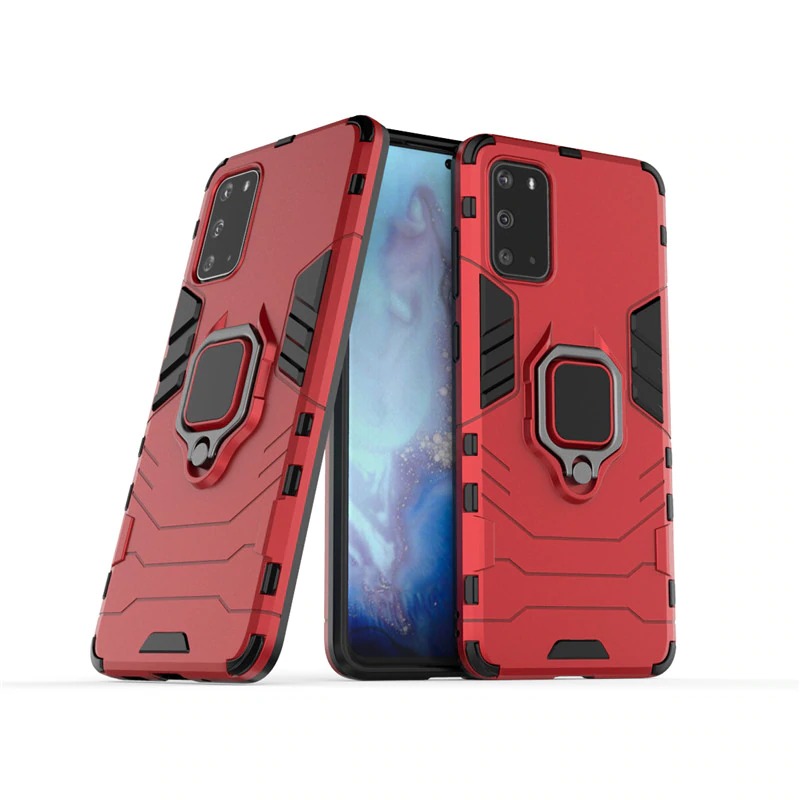 Case Samsung Galaxy S20 FE / S20 FE 5G #เคสฝาหลังพลาสติกแข็ง +TPU Hybrid Case มีแหวนสวมนิ้วโลหะ