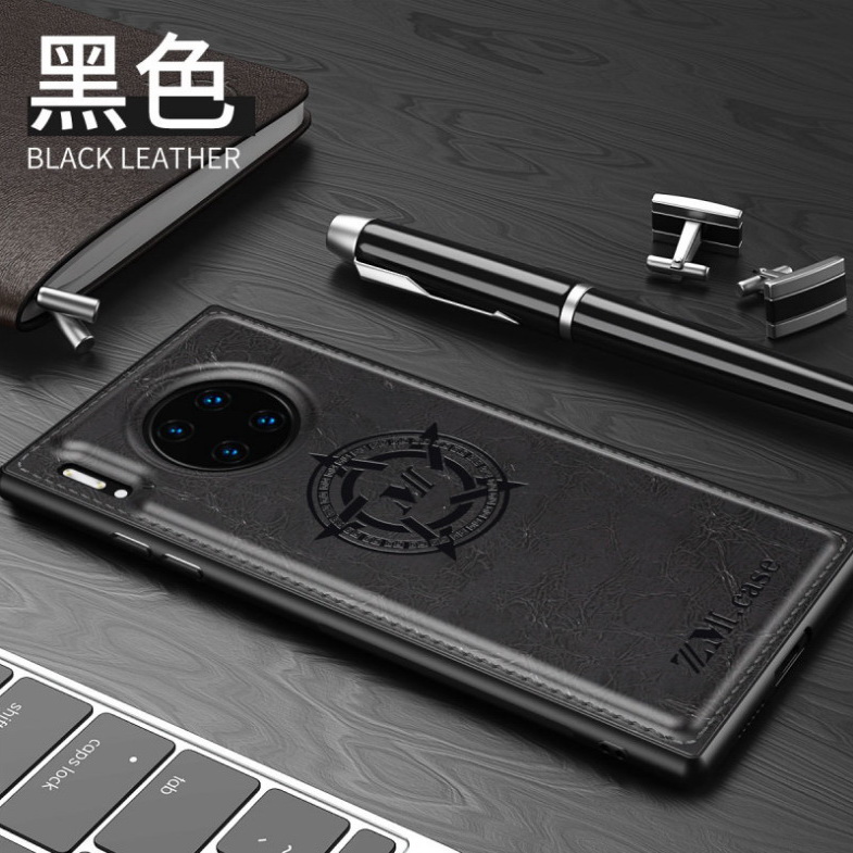 เคส Huawei Mate 30 Pro #เคสฝาหลัง TPU เคลือบหนัง PU Crazy Horse Leather Coated PC + TPU Hybrid