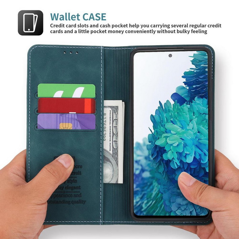 เคส Samsung Galaxy Note 10 #เคสฝาพับหนัง PU สไตล์กระเป๋าสตางค์พร้อมช่องใส่การ์ด Luxury Flip Stand Card Phone Leather Wallet Cover Casing