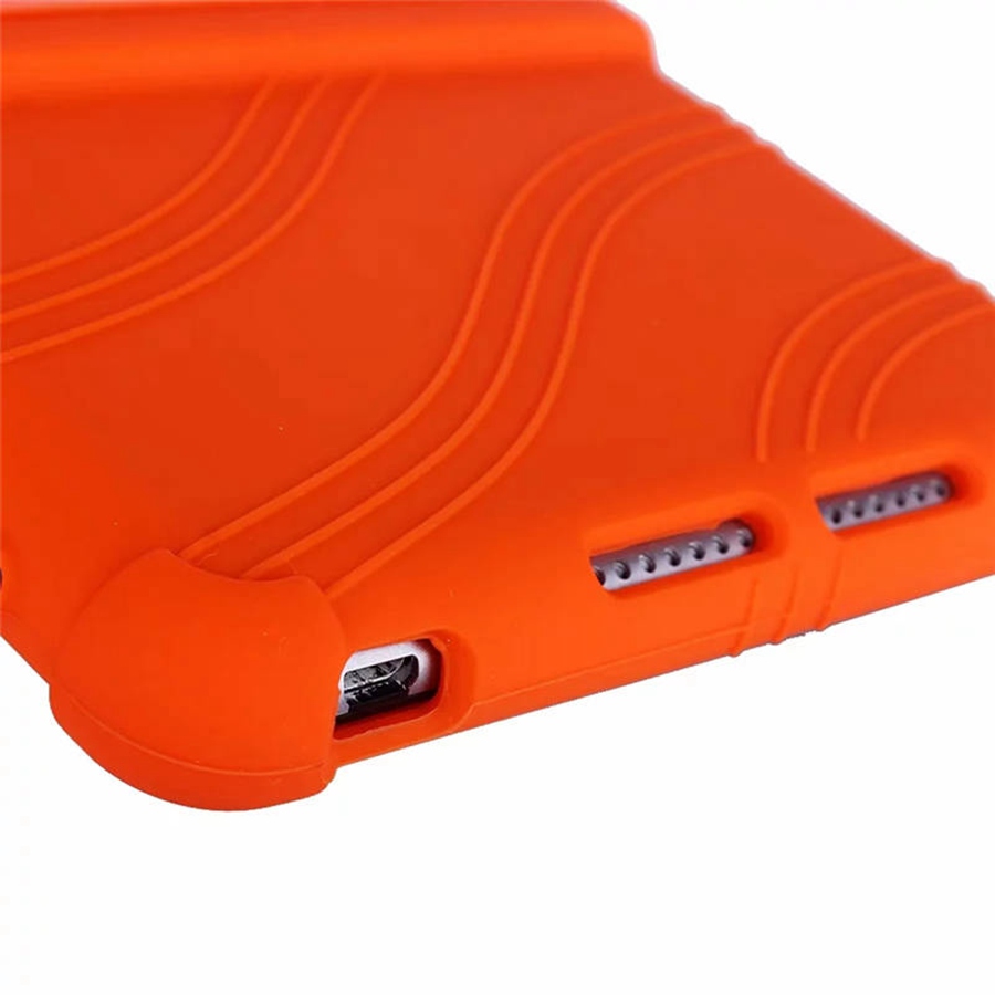 เคส Huawei MediaPad M5 lite 8 #เคสฝาหลังซิลิโคนนิ่มมีขาตั้ง Soft Silicone Case Back Cover with Stand