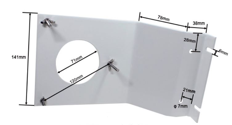 เซนเซอร์วัดอุณหภูมิ ความชื้น แสง และอื่น กลางแจ้งแบบจานมีครีปครอบ RS485