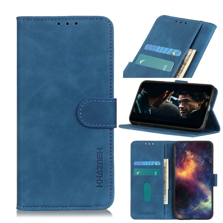 เคส Redmi Note 10 4G #เคสฝาพับหนัง PUมีช่องเก็บบัตร KHAZNEH Retro Leather with Wallet