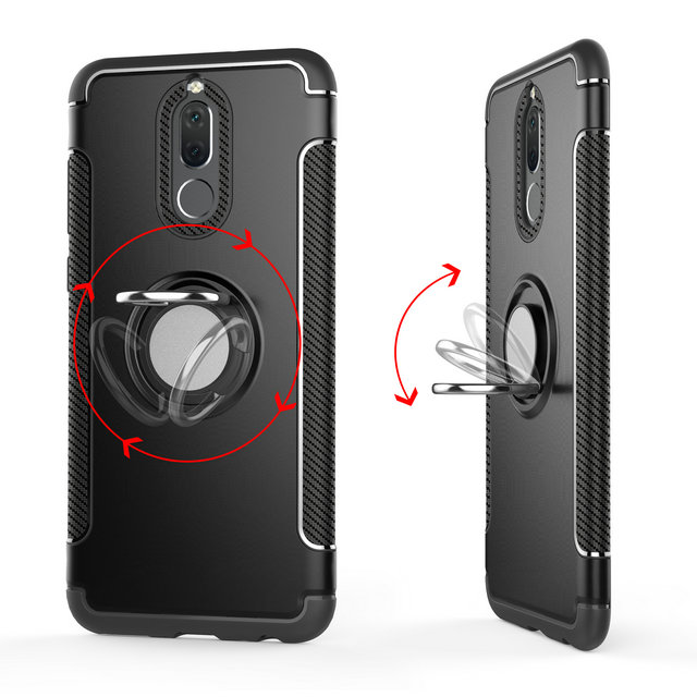 เคส Huawei nova 2i #เคสฝาหลัง Holder Kickstand TPU + PC Combo (Built-in Magnetic Holder Metal Sheet)