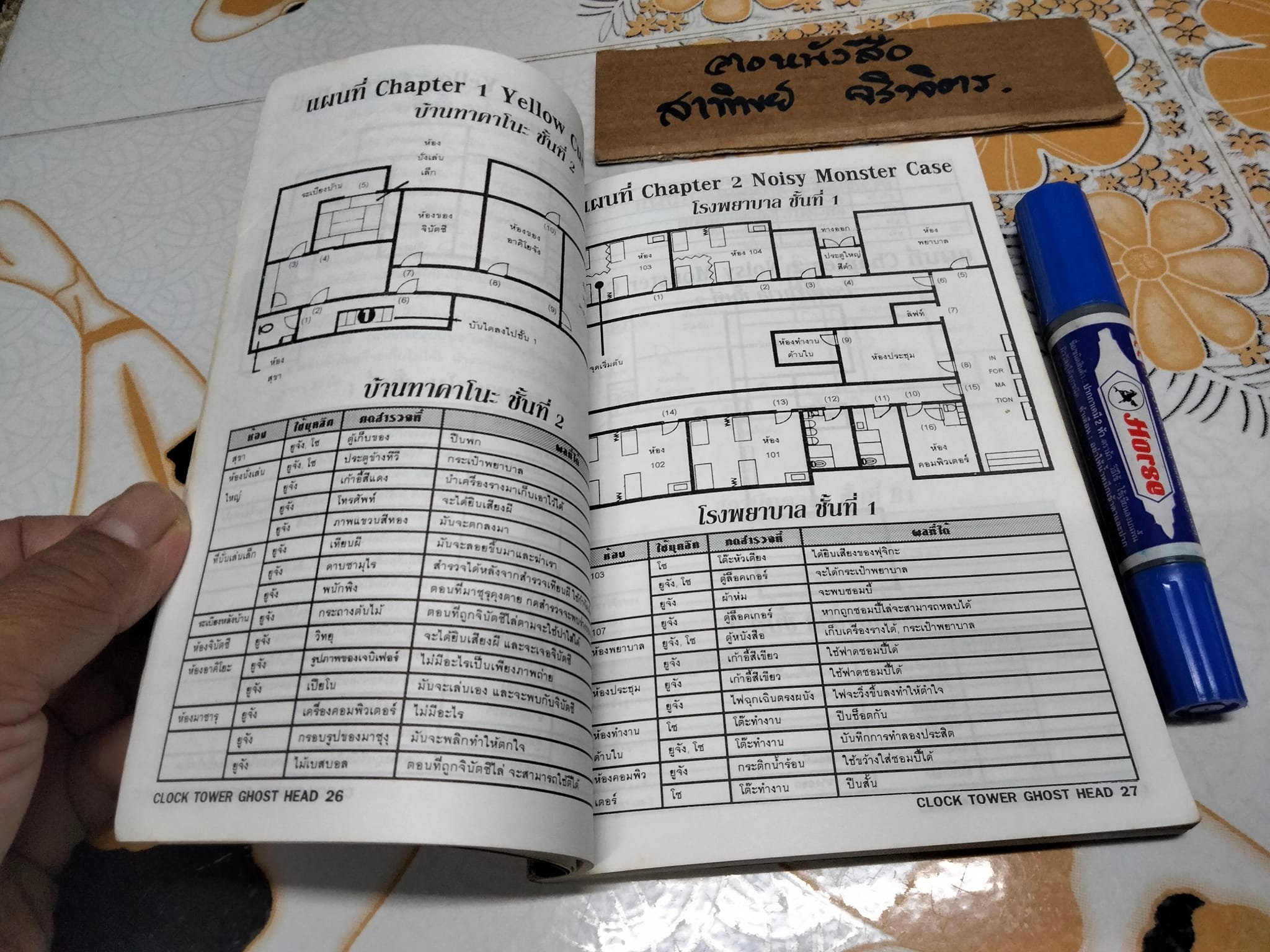 บทสรุปเกมส์ CLOCK TOWER GHOST HEAD - TONBO MAG PROJECT **สินค้าหมด**