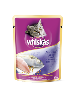Whiskas(วิสกัส) เปียกซองรสปลาทู 85g