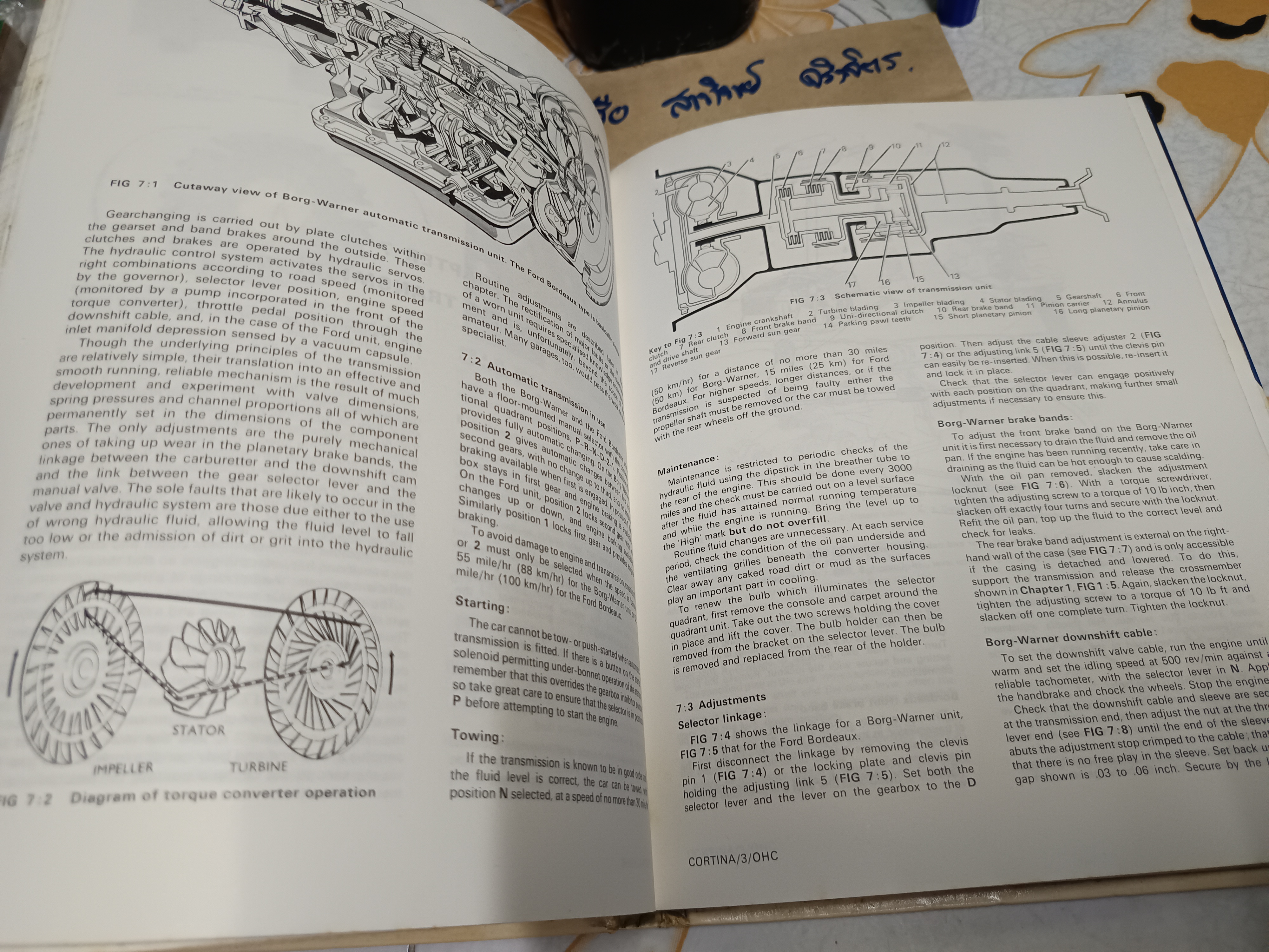 AUTOBOOKS CORTINA MK3 OWNERS WORKSHOP MANUAL 730 / OWN 730 : 1970--76