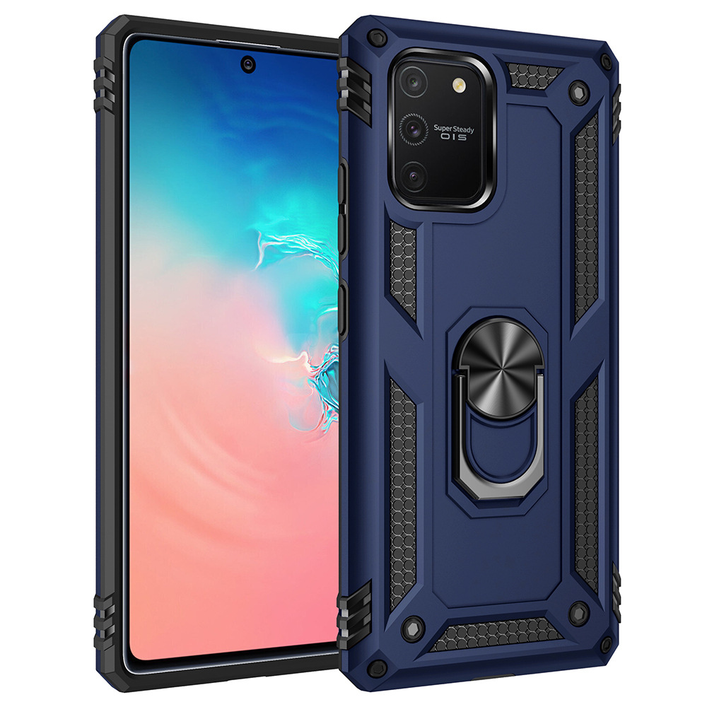 เคส Samsung Galaxy S10 lite #เคสฝาหลัง Hybrid TPU+PC มีแหวนสวมนิ้ว