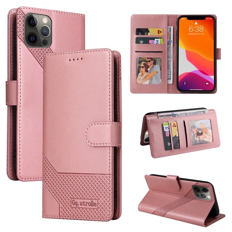 เคส iPhone 13 Pro Max #เคสฝาพับหนัง PU สไตล์กระเป๋าสตางค์พร้อมช่องใส่การ์ด Luxury Flip Stand Card PU Leather Phone Wallet Cover Case