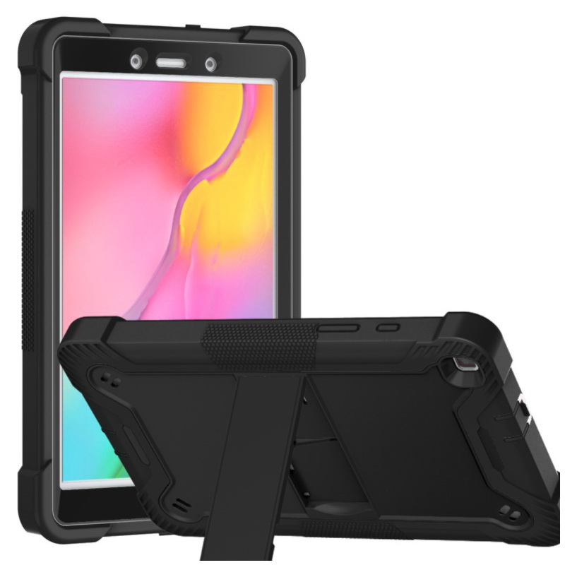 เคส Samsung Galaxy Tab A 8.0 2019 SM-T290 T295 T297 #เคสฝาหลังไฮบริดกันกระแทก Shock Proof Tablet Hybrid Cover Kickstand