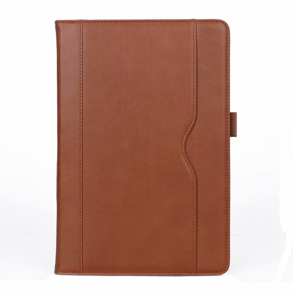 เคส Samsung Galaxy Tab A 10.5 (2018) T590 T595 #เคสฝาพับหนัง PU มีแถบยืดหยุ่นสวมนิ้ว Auto Wake/Sleep PU Leather Stand Tablet Case