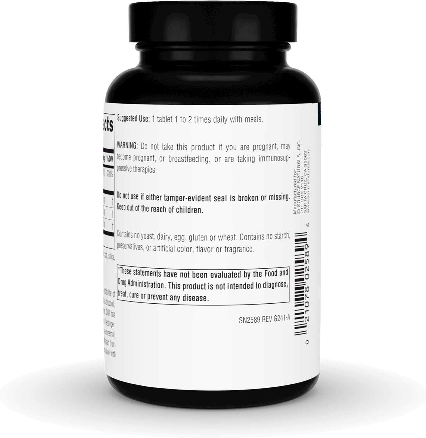 Source Naturals® DIM 200 mg 60 Tablets Diindolylmethane with BioPerine