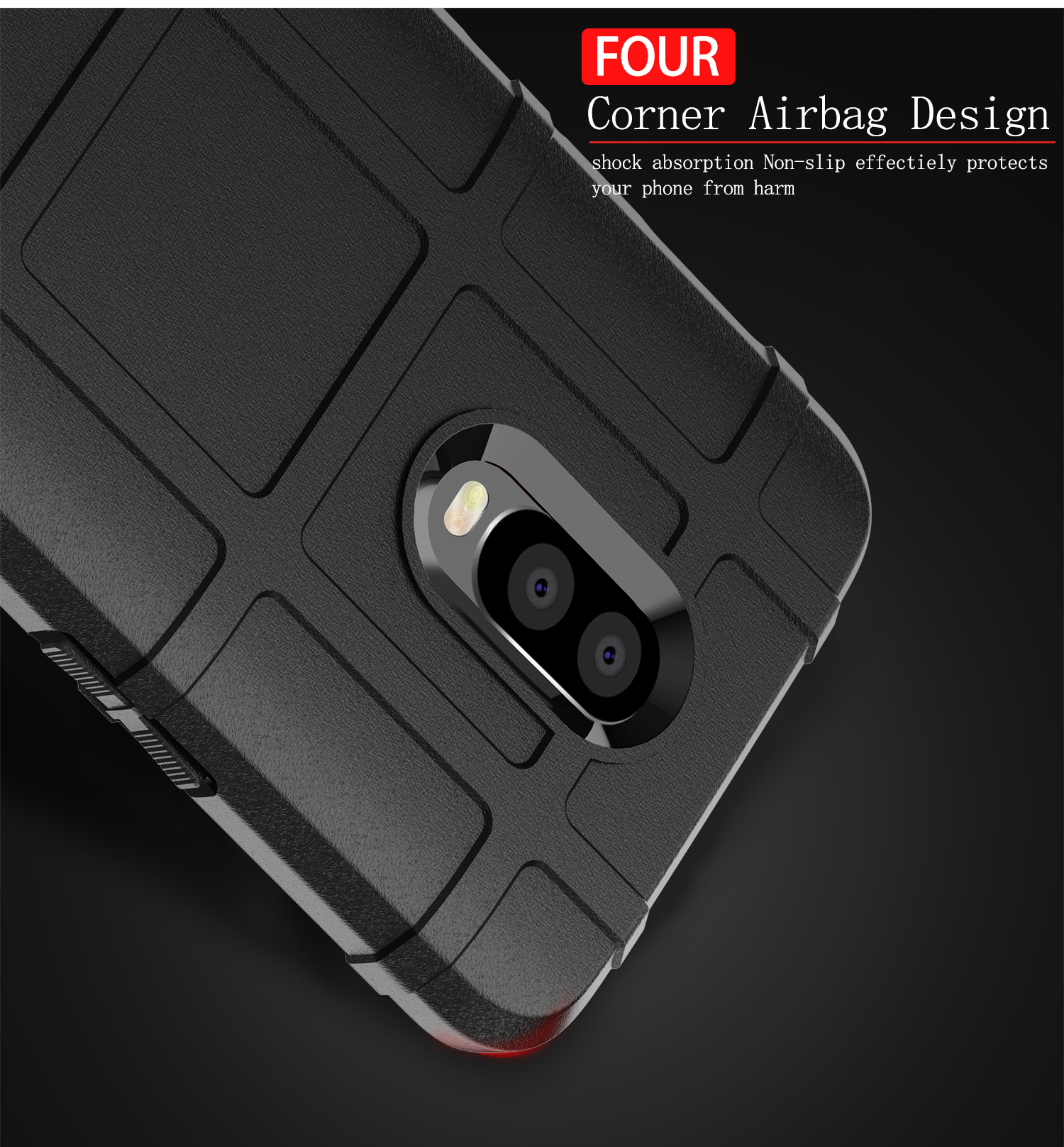 Case OnePlus 6T #เคสฝาหลัง Rugged Shield Series Soft Silicone Shock Absorption Matte กันกระแทก