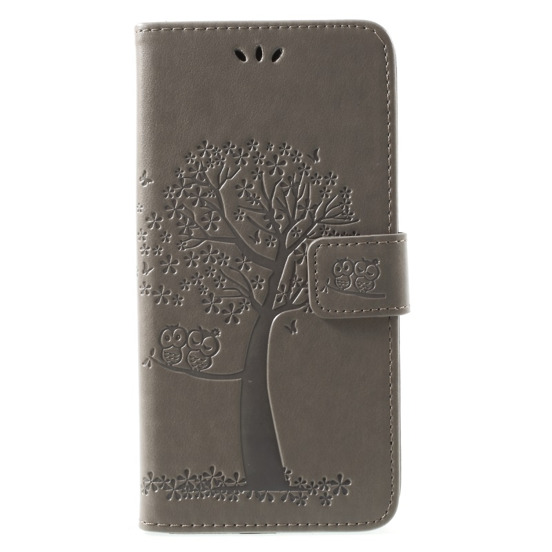 เคส Xiaomi Mi 10T #เคสฝาพับพิมพ์ลายต้นไม้นกฮูกกระเป๋าสตางค์ Imprint Tree and Owls Wallet PU Leather