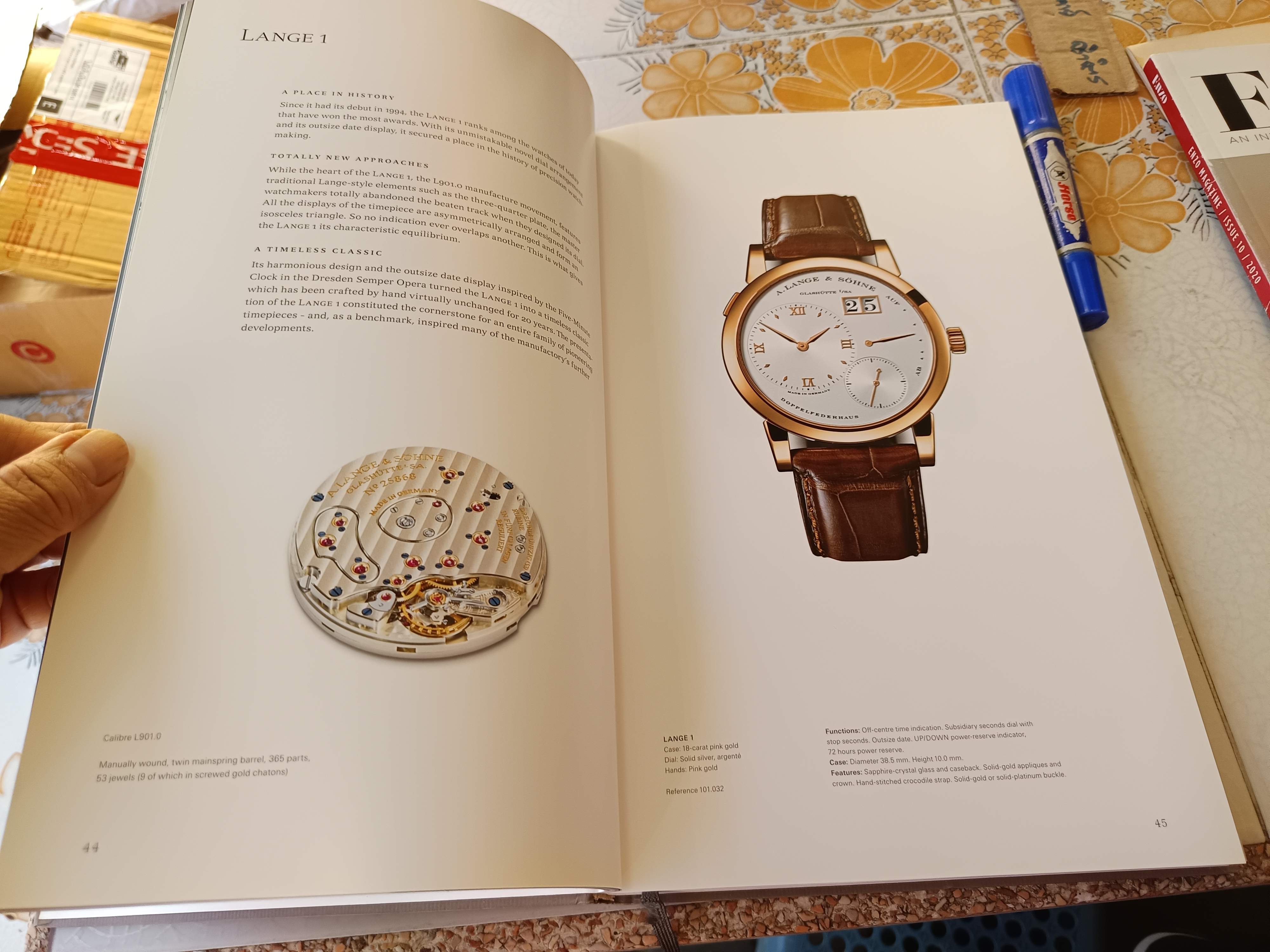A Lange & Söhne Glashutte Edition 2014 แคตตาล็อกนาฬิกา Collectors HC Rare
