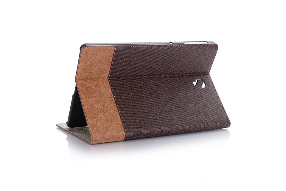 Case Samsung Galaxy Tab S4 10.5 T830 T835 #เคสฝาพับกระเป๋าสตางค์หนัง PU สมาร์ท 2 สี Bi-color Smart Stripe Leather Wallet