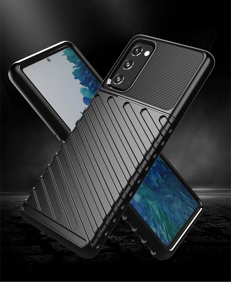 Case Samsung Galaxy M51 #เคสฝาหลัง TPU อ่อน Thunder Series Twill Texture Soft TPU