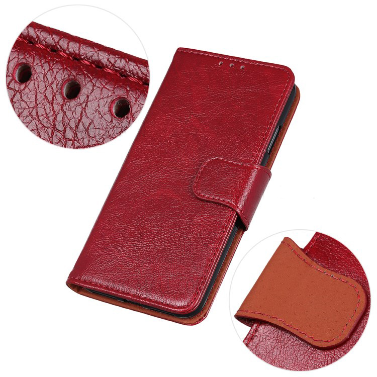Case Xiaomi Mi 11 Lite #เคสฝาพับหนังแยกปิดฝาแม่เหล็ก Textured Split Leather Wallet Magnetic