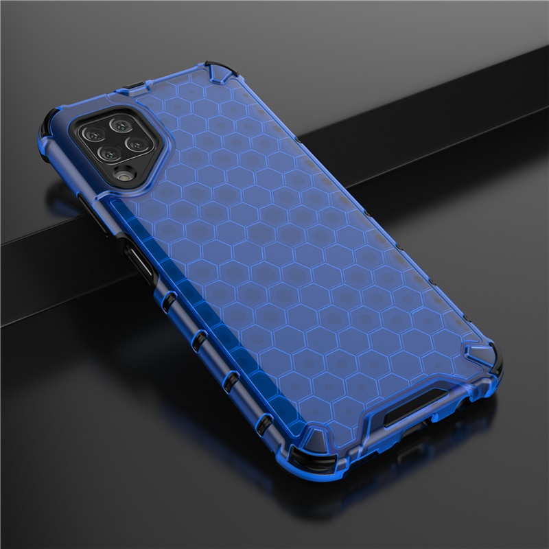 Case Samsung Galaxy M53 5G #เคสฝาหลังกันกระแทก Honeycomb Shock Absorber TPU + PC + Silicone Hybrid