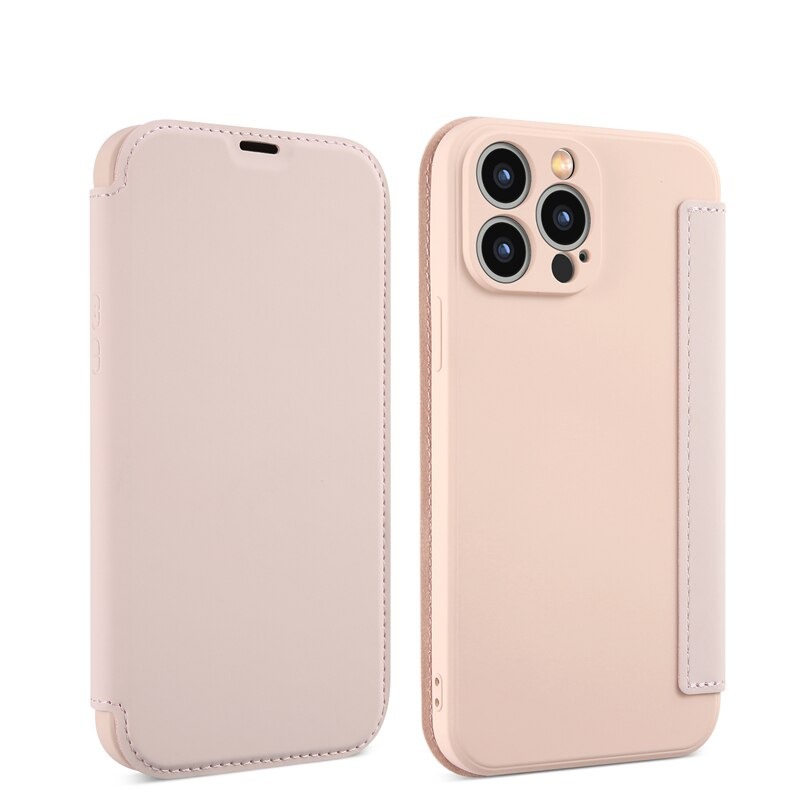 เคส Iphone 14 Pro Max #เคสฝาพับกรอบซิลิโคนนิ่ม พร้อมช่องใส่บัตร