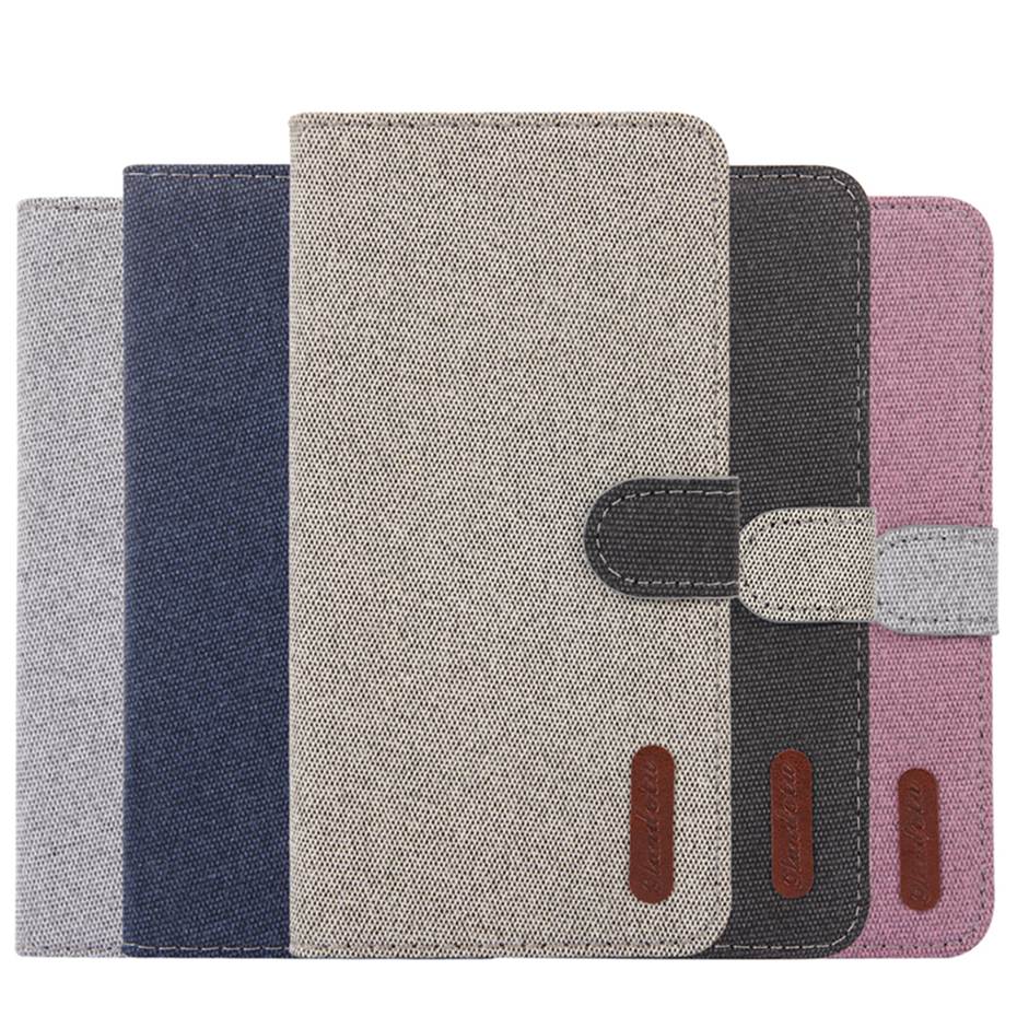Case Huawei P30 Lite #เคสฝาพับหนัง PU เคลือบผิวผ้า Linen Fabric PU Leather Card Storage Phone Case