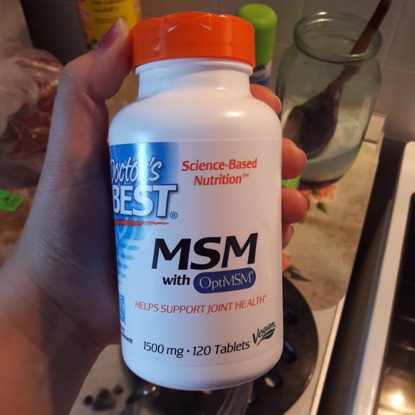 Doctor's Best® MSM with OptiMSM® 1,500mg 120 Tablets The World's Purest MSM บำรุงข้อต่อและเอ็น เพื่อผมผิวเล็บแข็งแรง