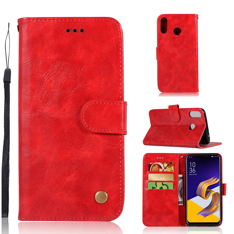Case Asus Zenfone 5 ZE620KL / 5Z ZS620KL #เคสฝาพับเกรดพรีเมี่ยมแบบกระเป๋าสตางค์ หนัง PU Vintage