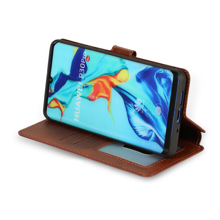 Case Huawei P30 Pro #เคสฝาพับ PU Leather + TPU Wallet Style Protection