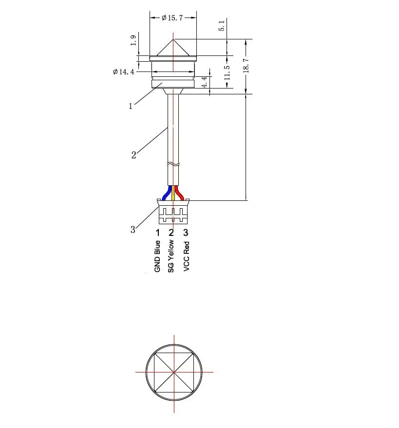 เซนเซอร์วัดระดับของเหลวขนาดเล็กโฟโตอิเล็กทริก DC 5V