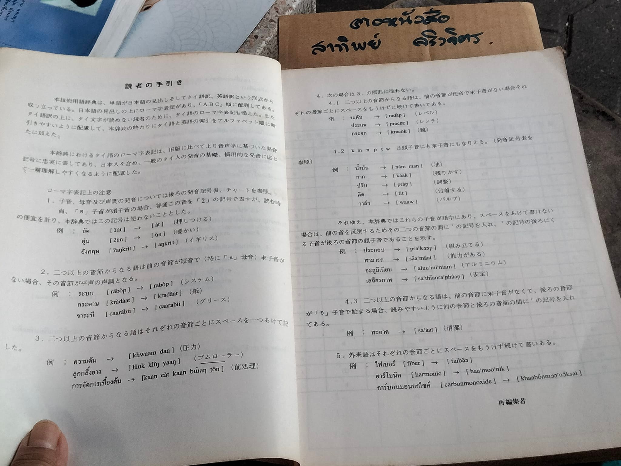 ปทานุกรมศัพท์ช่าง ญี่ปุ่น-ไทย-อังกฤษ - สมาคมส่งเสริมเทคโนโลยี (ไทย-ญี่ปุ่น) พิมพ์ครั้งแรก พ.ศ 2537