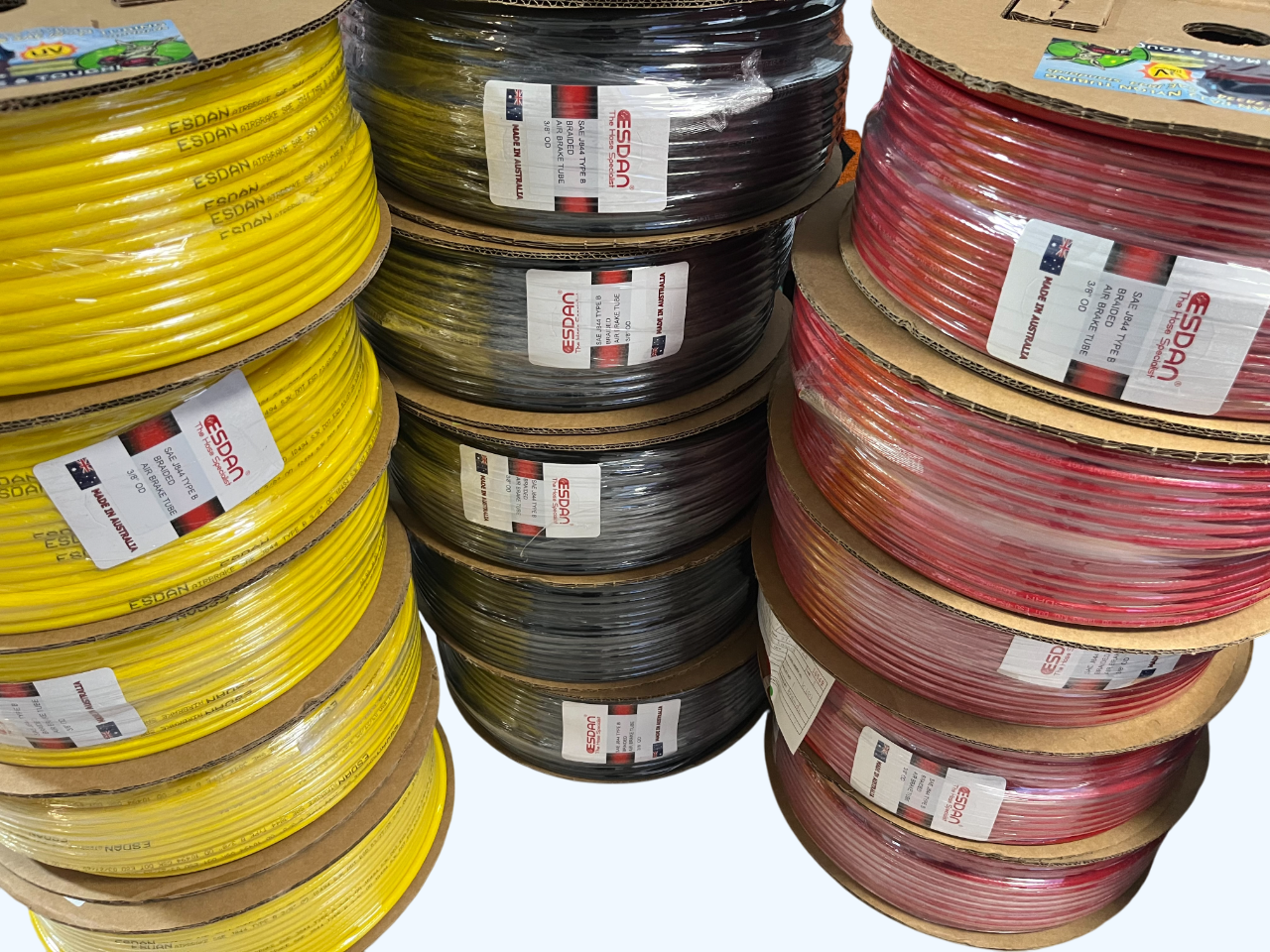 สายลม2ชั้น ESDAN ไนล่อน PA เกรด A 3หุน(3/8) แข็งแรง ทนร้อน ทนUV ทนสารเคมีและน้ำมัน