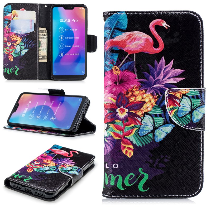 Case Xiaomi Redmi Note 6 Pro #เคสฝาพับแบบกระเป๋าสตางค์ Pattern Printing Wallet Leather