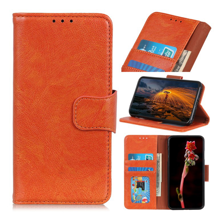 Case OPPO Reno 5 Pro 5G #เคสฝาพับหนังแยกปิดฝาแม่เหล็ก Textured Split Leather Wallet Magnetic