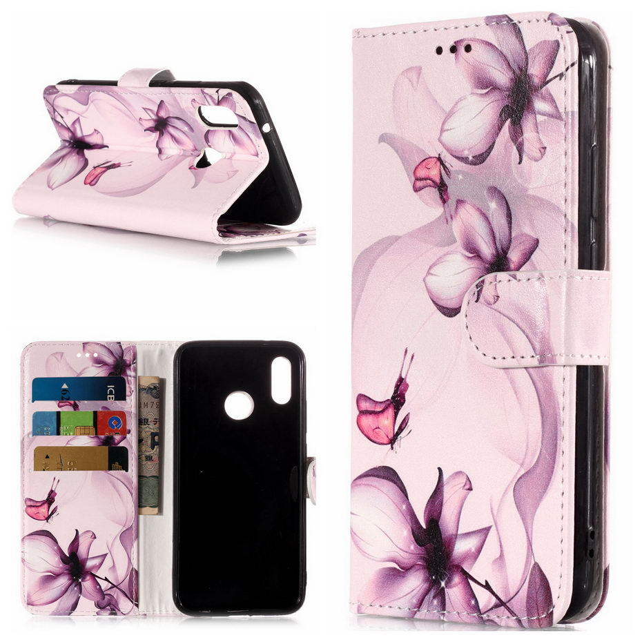 Case Huawei P20 Lite/Nova 3e #เคสฝาพับสไตล์กระเป๋าสตางค์พิมพ์ลายสวยๆ Pattern Printing Wallet Leather